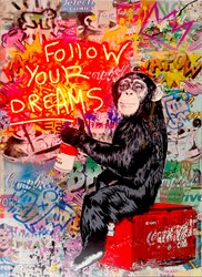 Everyday Life by Mr. Brainwash - Neon Light and mixed media in plexi glass box sized 30x44 inches. Available from Whitewall Galleries